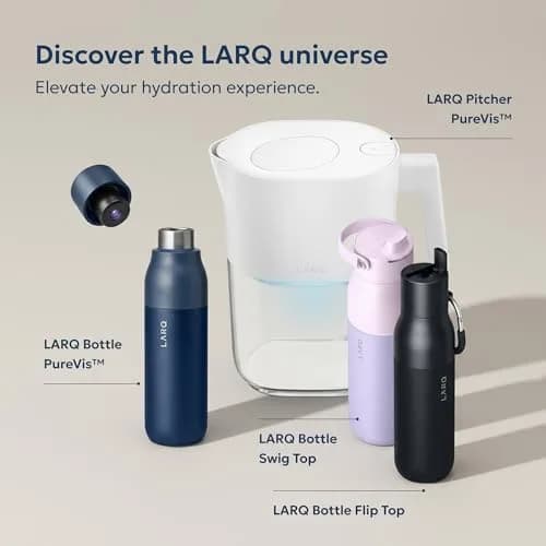 LARQ Twist Top Insulated Water Bottle 500ml (17 fl oz) | Leak-Proof Stainless Steel for Cold 24h, Hot 12h thumbnail 8