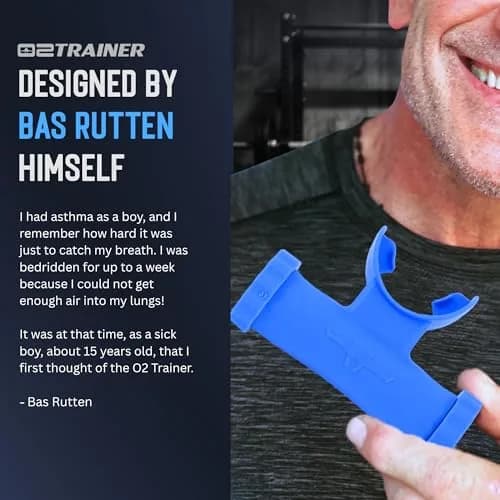 O2Trainer Breathing Muscle Trainer | Endurance & Lung Power for Athletes, Singers & High-Altitude | 16 Resistance Caps | Blue thumbnail 9