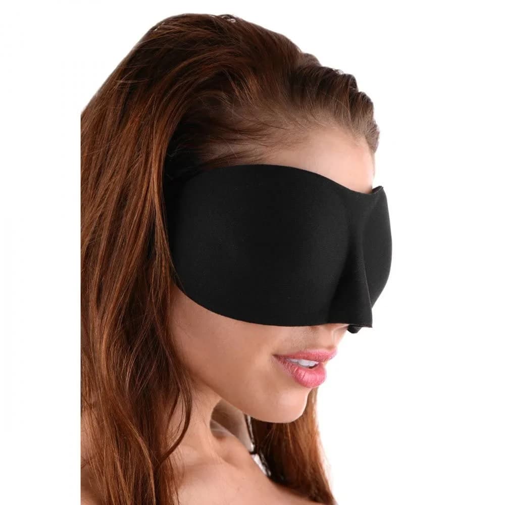 Frisky AD310 Deluxe Black Out Blindfold Sleep Mask | Soft Neoprene, Velcro Closure, One Size Fits Most - main product image