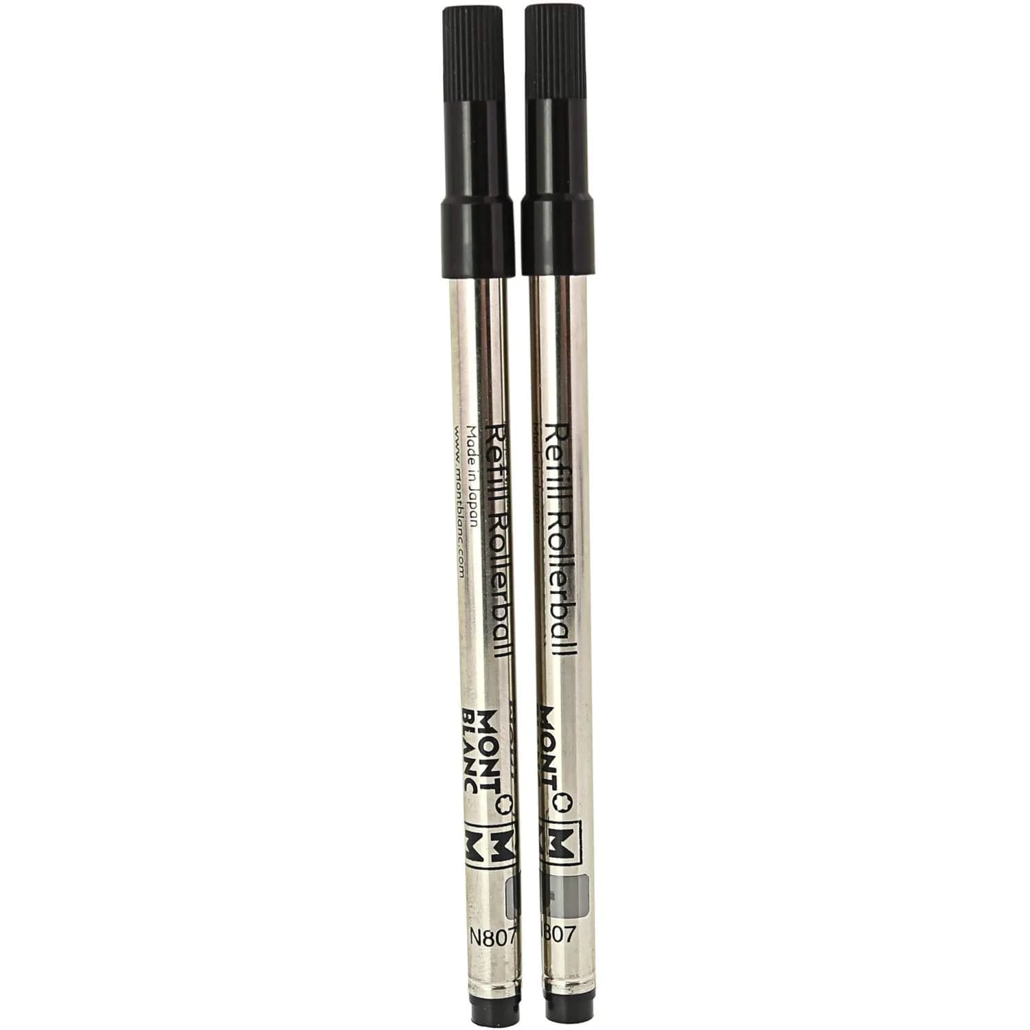 MONTBLANC Rollerball Refills M Mystery Black (2-Pack) | Smooth Writing Experience