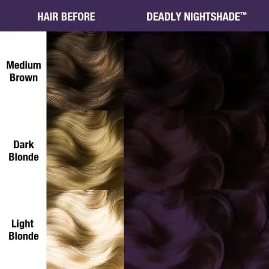 MANIC PANIC Semi Permanent Purple Hair Dye, Deadly Nightshade, 4 oz | Vibrant, Long-Lasting Color for DIY & Salon thumbnail 4