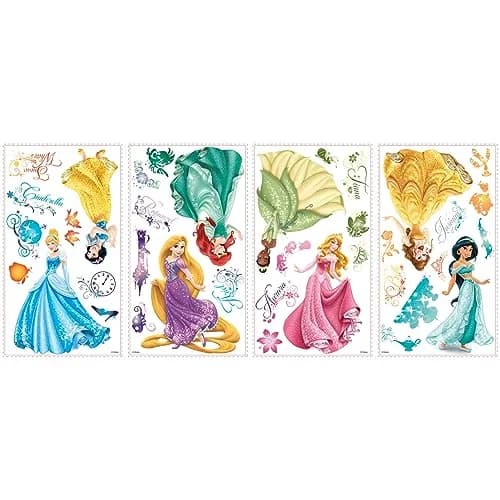 RoomMates Disney Princess Royal Debut Peel and Stick Wall Decals | 37 Count thumbnail 4
