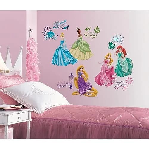 RoomMates Disney Princess Royal Debut Peel and Stick Wall Decals | 37 Count thumbnail 3