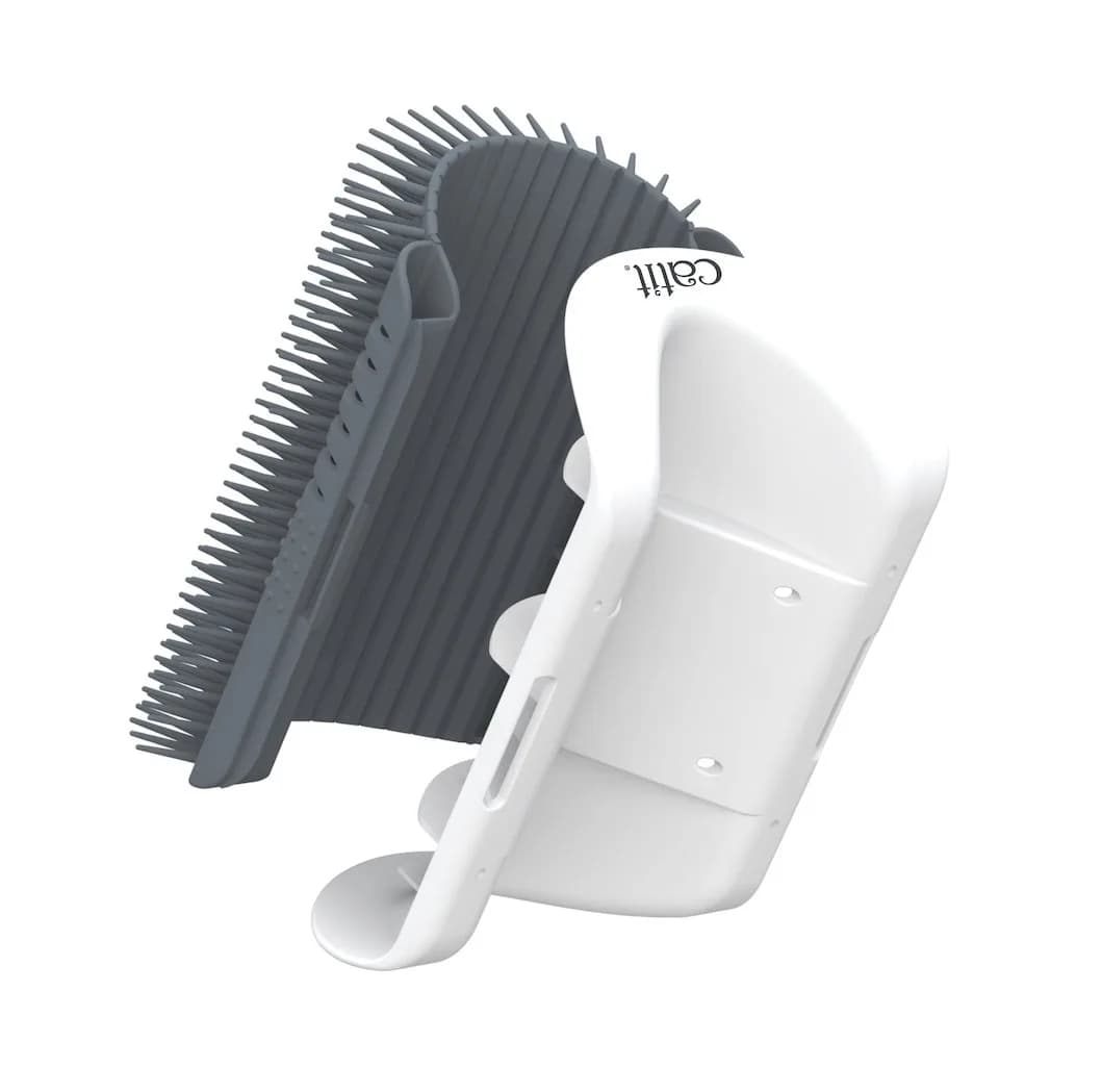 Catit Senses 2.0 Self Groomer Brush with Catnip Pouch | All Hair Types — .2 Pound