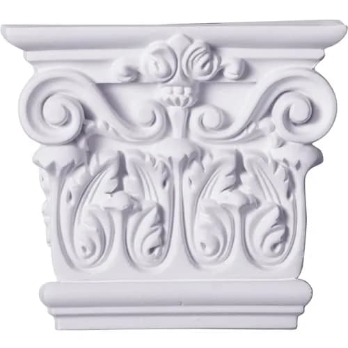 Ekena Millwork Corinthian Capital 5 3/4"W x 5 1/8"H | Traditional polyurethane ceiling molding (70-120c) thumbnail 1