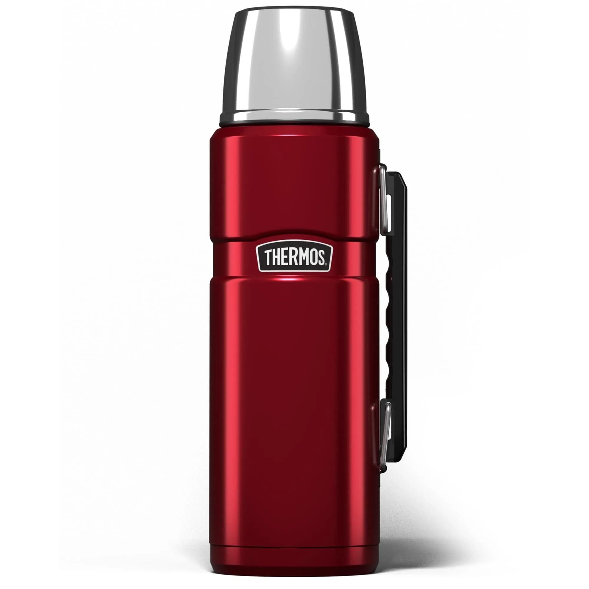 Thermos Stainless King 1.2L (40.6 Oz) Raspberry Pink Flask | Hot 24h, Cold 24h — Cranberry Red / 40.6 Ounces