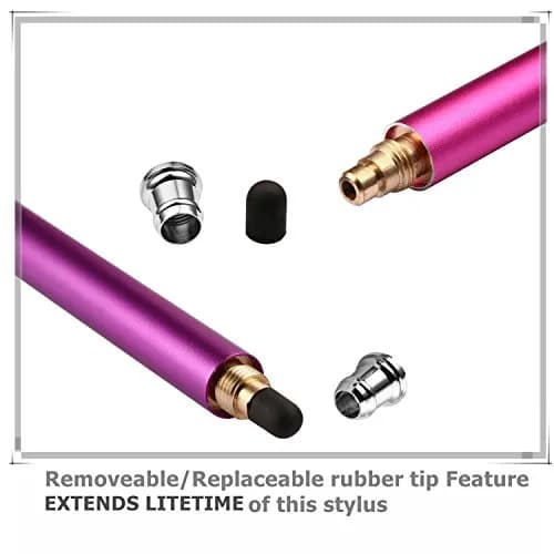 Bargains Depot 2 Pcs Input Pen 5.5" | Small Tip Series, Purple/Pink thumbnail 7