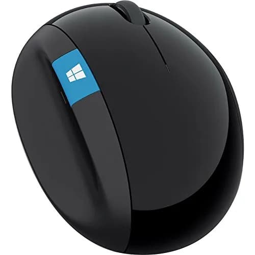 Microsoft Sculpt Ergonomic Mouse (L6V-00001) Black | Ergonomic Design for Wrist Comfort thumbnail 1