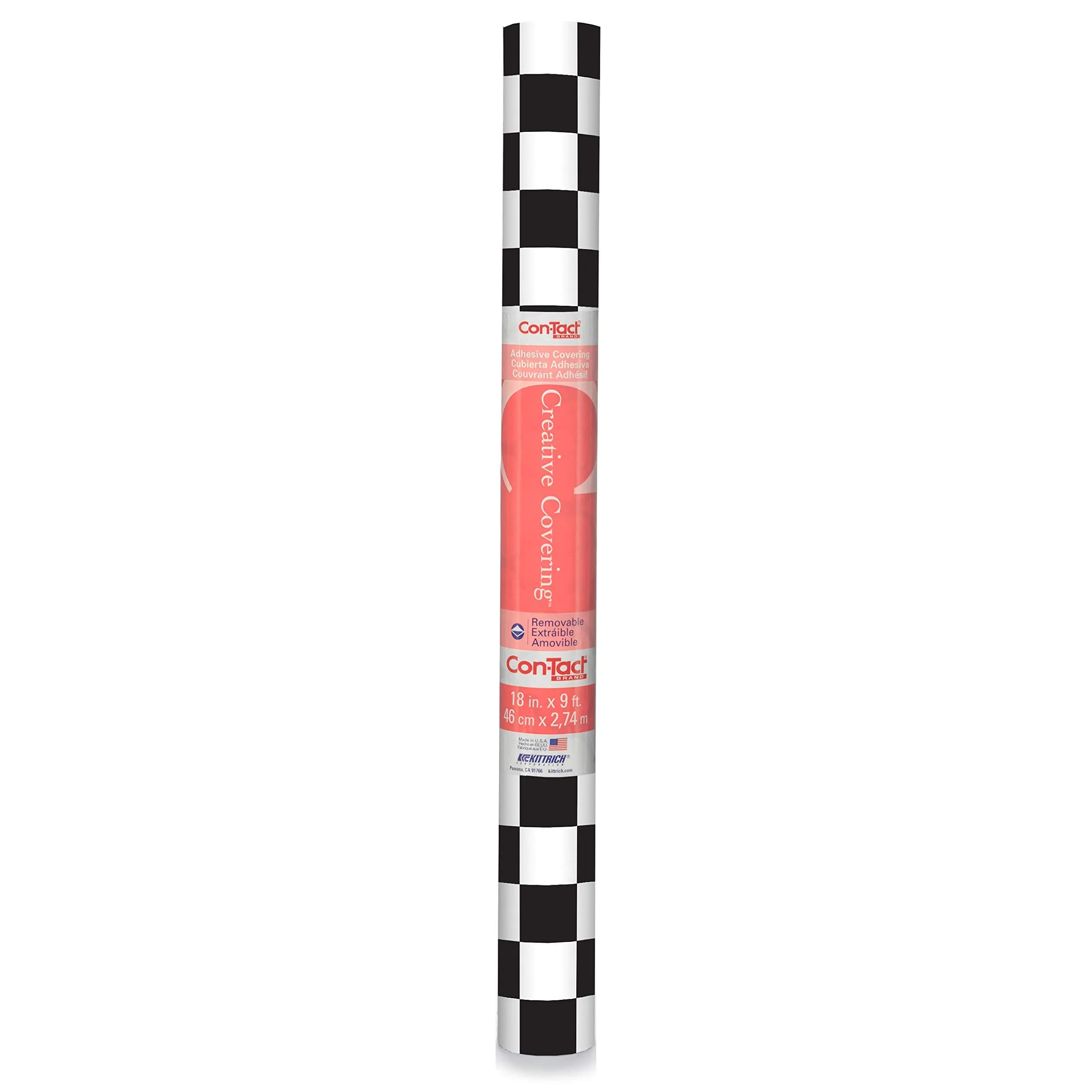 Con-Tact Brand Creative Covering Virtu Black Shelf Liner 28 cm (11 in) | Durable Vinyl Drawer Liner — Boardwalk