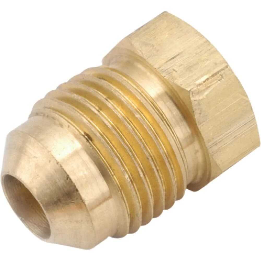 Anderson Metals Brass Flare Plug 1/4 in. | Lead-Free, Meets Public Law 111-380, Bagged (10 pcs) - main product image