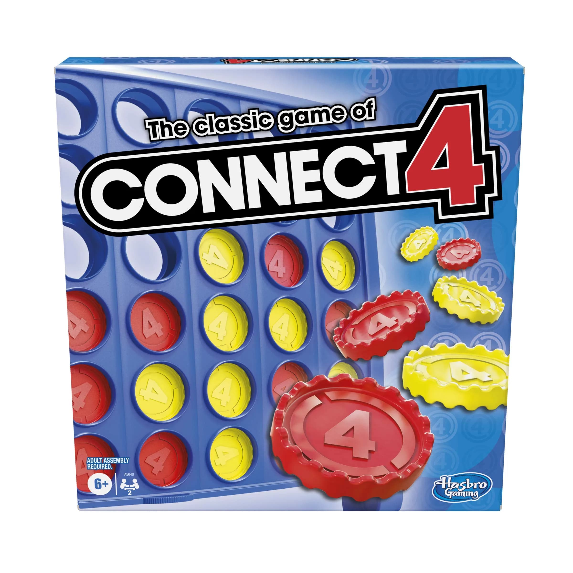 Connect 4 Classic Grid Board Game | Hasbro Gaming Strategy Game for Kids and Families