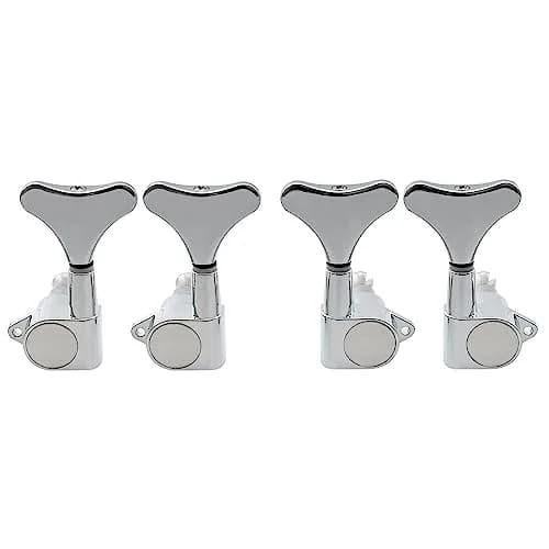 Musiclily Bass Tuning Machines, Chrome, 4 Pieces | Gear Ratio 19:1 for Ibanez Style Bass thumbnail 1