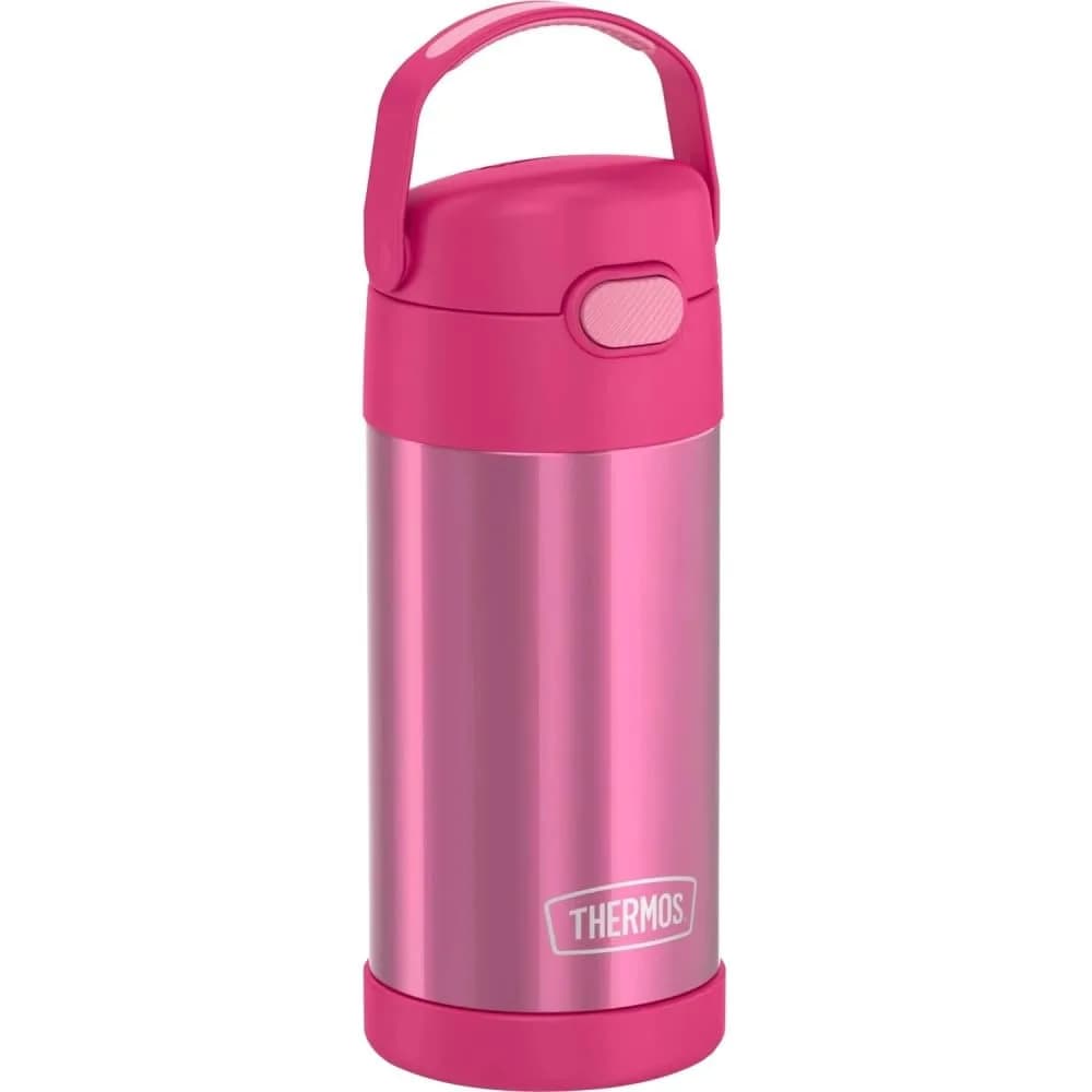 THERMOS FUNTAINER Water Bottle with Straw, 12oz (355ml) | Keeps Drinks Cold Up to 12 Hours — Pink / 12 Ounces