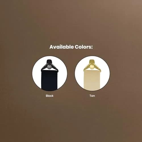 Hold-Up Suspender Co. Under-Ups Suspenders Large Tan 1.5-inch (3.81 cm) Width | Hidden Undergarment Style with No-Buzz Gripper Clasps thumbnail 3