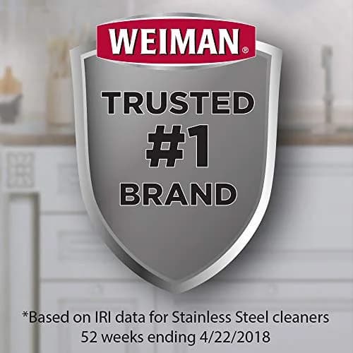 Weiman Stainless Steel Sink Cleaner & Polish 237ml (8 Fl Oz) | Streak-Free Shine for Cookware & Sinks thumbnail 8