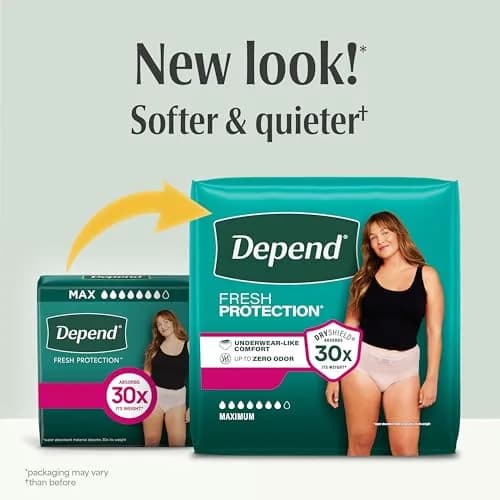 Depend Adult Diapers for Women XL | 15 Count, 30x Absorb, Odorblock, Cotton-Like Comfort thumbnail 2