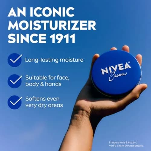 NIVEA Creme Intensive Moisturizing Cream for Face, Body & Hands 13.5 Oz (380g) | Classic Rich Formula for Dry Skin thumbnail 2