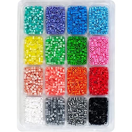Perler Beads Stripes 'n Pearls Fuse Beads 4000 Count with Storage Tray | Ages 6+ thumbnail 4