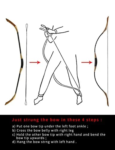 longbowmaker Hungarian Style Handmade Recurve Horsebow 50LB | Right Hand/Left Hand Archery thumbnail 4
