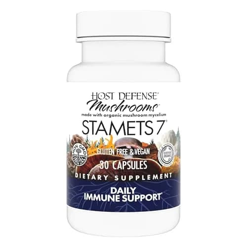 Host Defense Stamets 7 Capsules 30 Count | 7-Species Mushroom Blend for Daily Wellness thumbnail 1