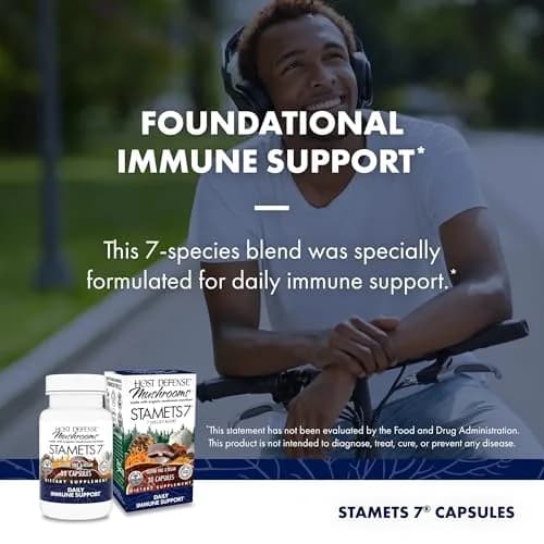 Host Defense Stamets 7 Capsules 30 Count | 7-Species Mushroom Blend for Daily Wellness thumbnail 5