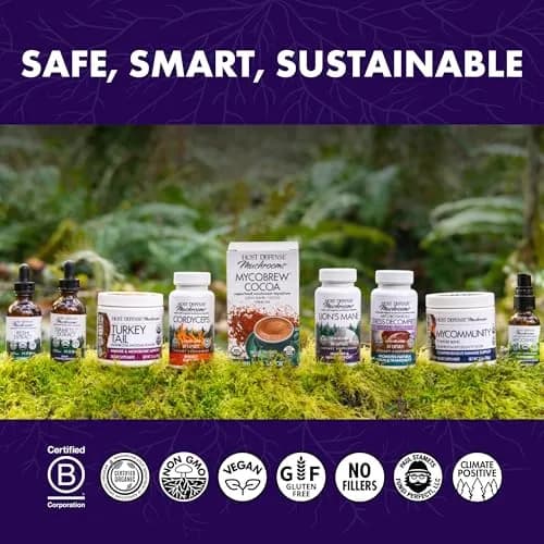 Host Defense Lion's Mane, Brain Support & Focus, 30 Capsules | Supports Memory & Clarity thumbnail 7