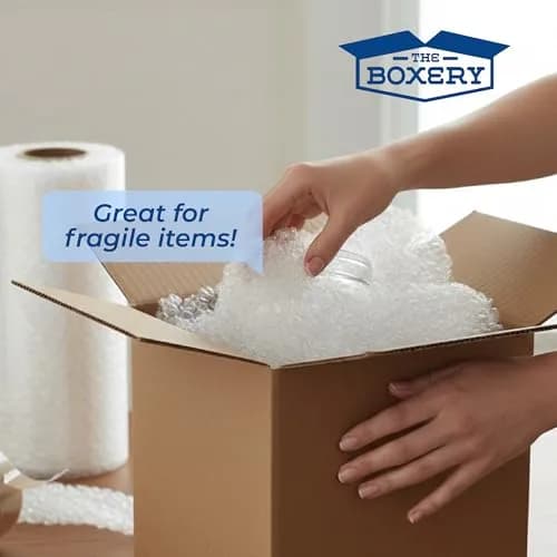 The Boxery Bubble Wrap 12-Inch x 175 Feet | Reliable Shipping Cushioning thumbnail 5
