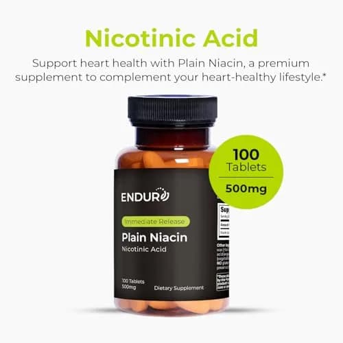 Endurance Products Plain Niacin 500mg thumbnail 2