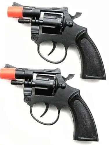 Magic Source Toy Cap Gun Set of 2 Police Style 38 Super Cap 8-Shot Revolvers | Kids Toy for Ages 8+ thumbnail 1