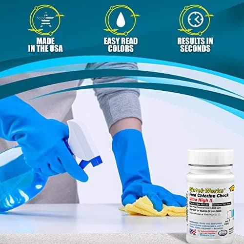 Industrial Test Systems WaterWorks 480124 Free Chlorine Test Strip 0-2000ppm | Ultra High Range, 61 Sec Test thumbnail 6