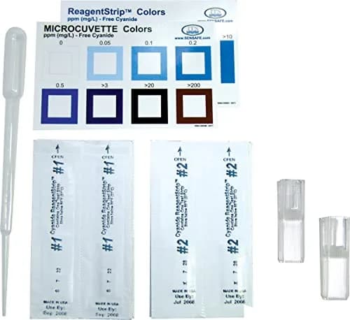 Industrial Test Systems Cyanide ReagentStrip Test Kit | 3 Min Test, 0.05-200 ppm Range, Pack of 10 thumbnail 1