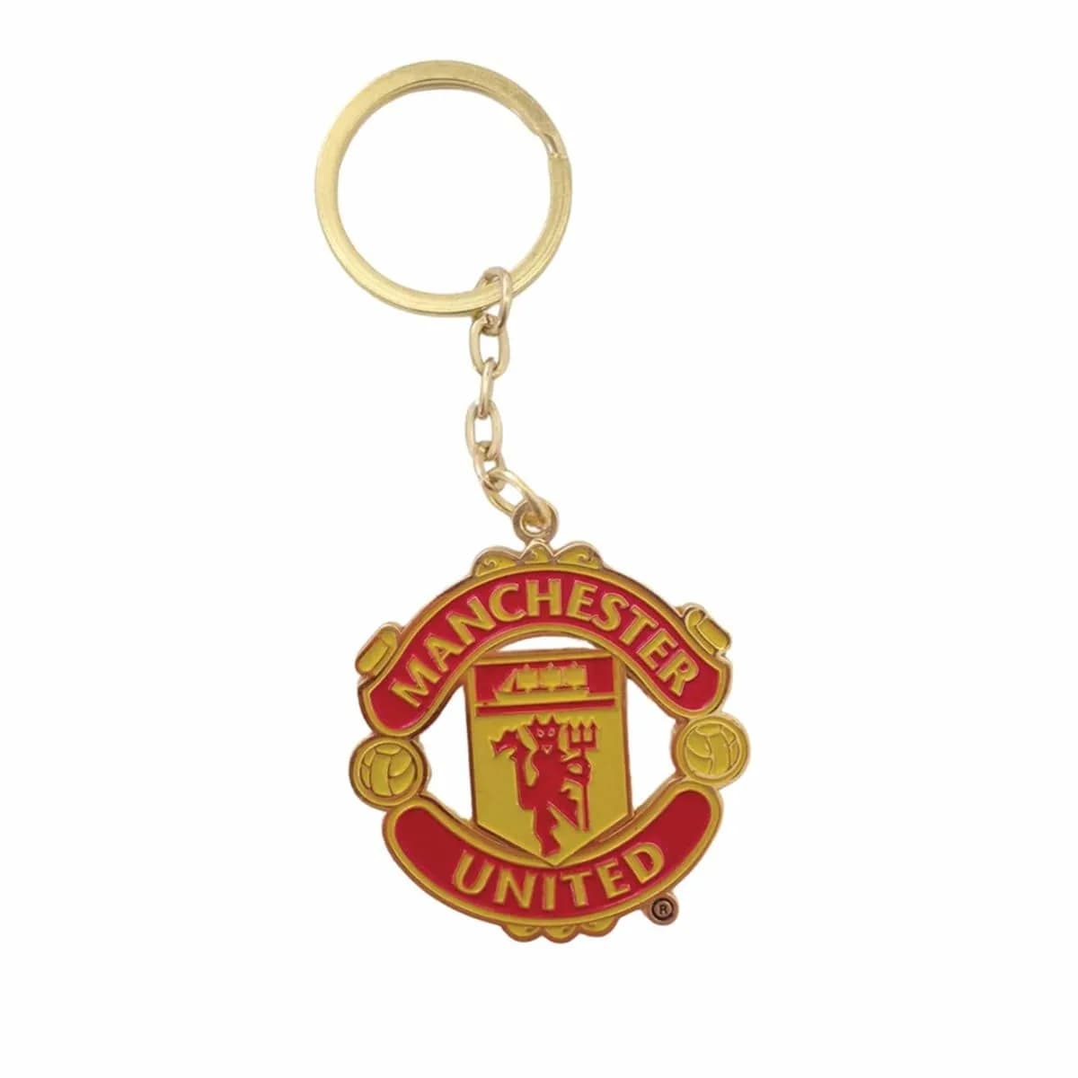 Manchester United Crest Metal Keyring | Officially Licensed Manchester United F.C. Fan Merchandise