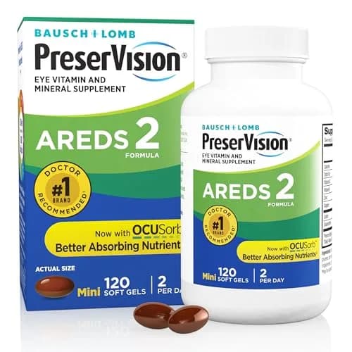 PreserVision AREDS 2 Eye Vitamins 120 Count (60 Servings) | #1 Doctor Recommended Eye Health Supplement thumbnail 1
