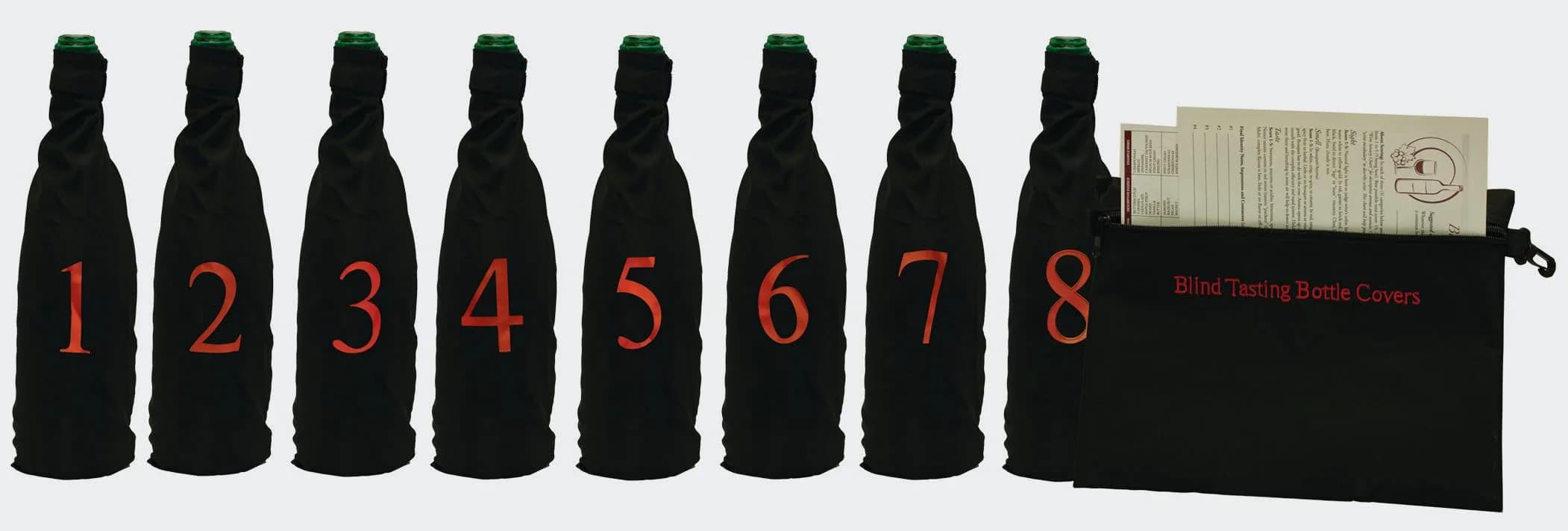 Franmara Blind Wine Tasting Kit with Pouch, 8 Numbers | Perfect for Wine Enthusiasts in India