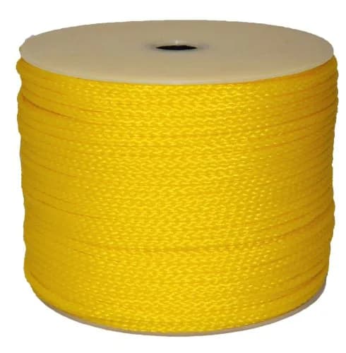 T.W Evans Cordage 27-302 1/4-Inch by 500-Feet Yellow Polypro Rope | Floats & Easy to Splice thumbnail 1
