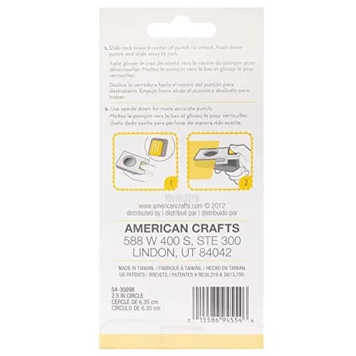 EK Tools Circle Paper Punch 2.5-Inch White | Create Border Art Shapes thumbnail 8