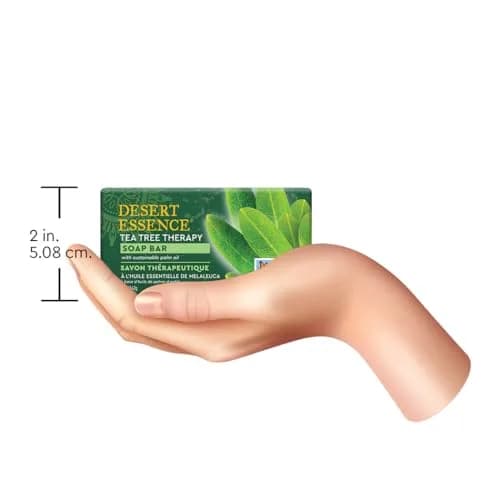 Desert Essence Tea Tree Therapy Soap Bar with Jojoba & Aloe, 5 oz | Organic, Moisturizing & Antiseptic thumbnail 5