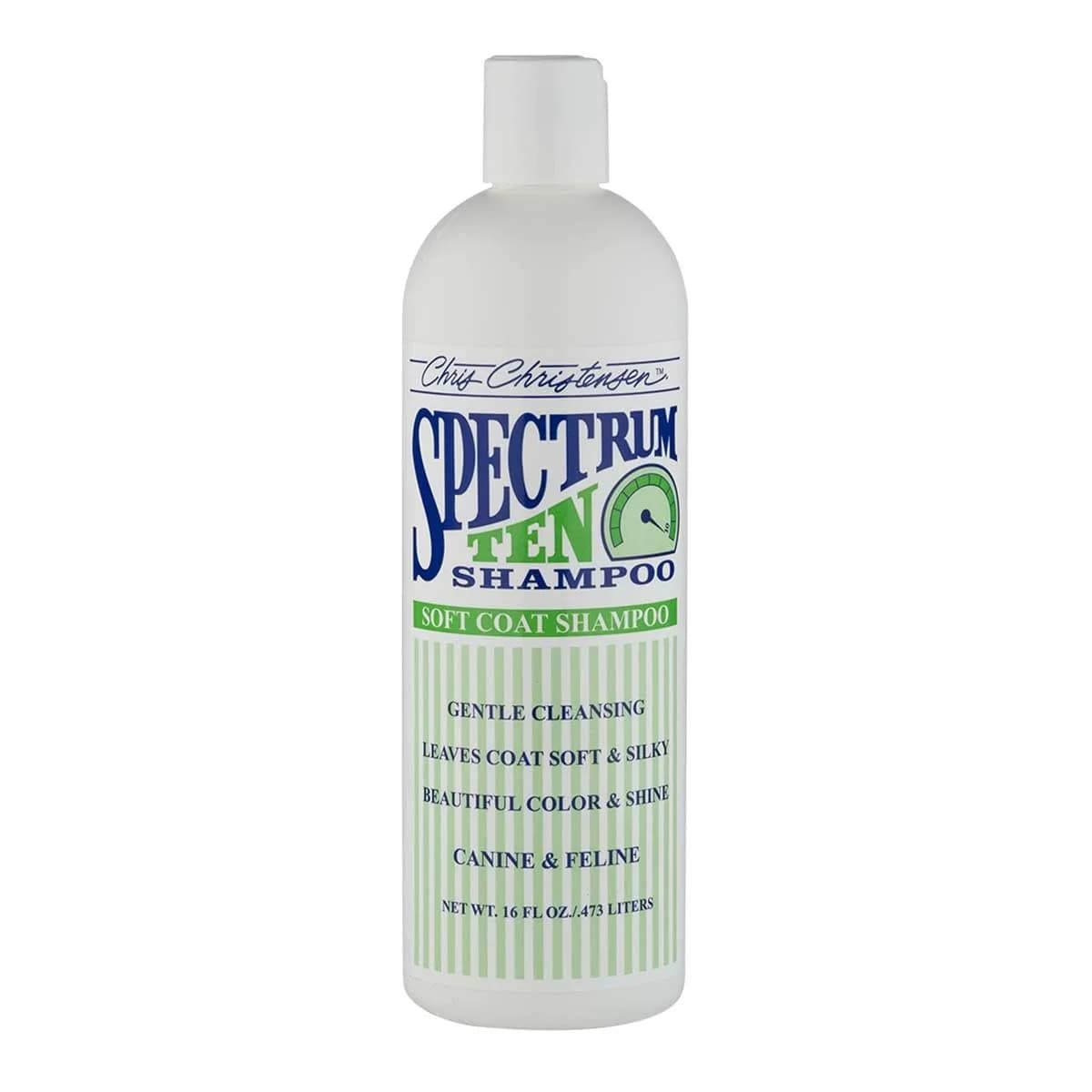 Chris Christensen Spectrum Ten Dog Shampoo 473ml | Gentle Cleansing for Soft Coats, Made in USA - main product image