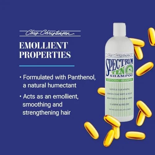 Chris Christensen Spectrum Ten Dog Shampoo 473ml | Gentle Cleansing for Soft Coats, Made in USA thumbnail 3
