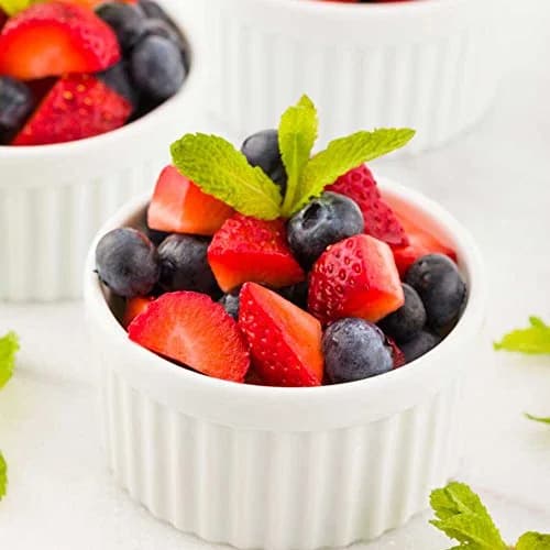 Restaurantware 5 Ounce Ramekin Bowls 10 Round Baking Ramekins | Oven & Microwave Safe White Porcelain thumbnail 3