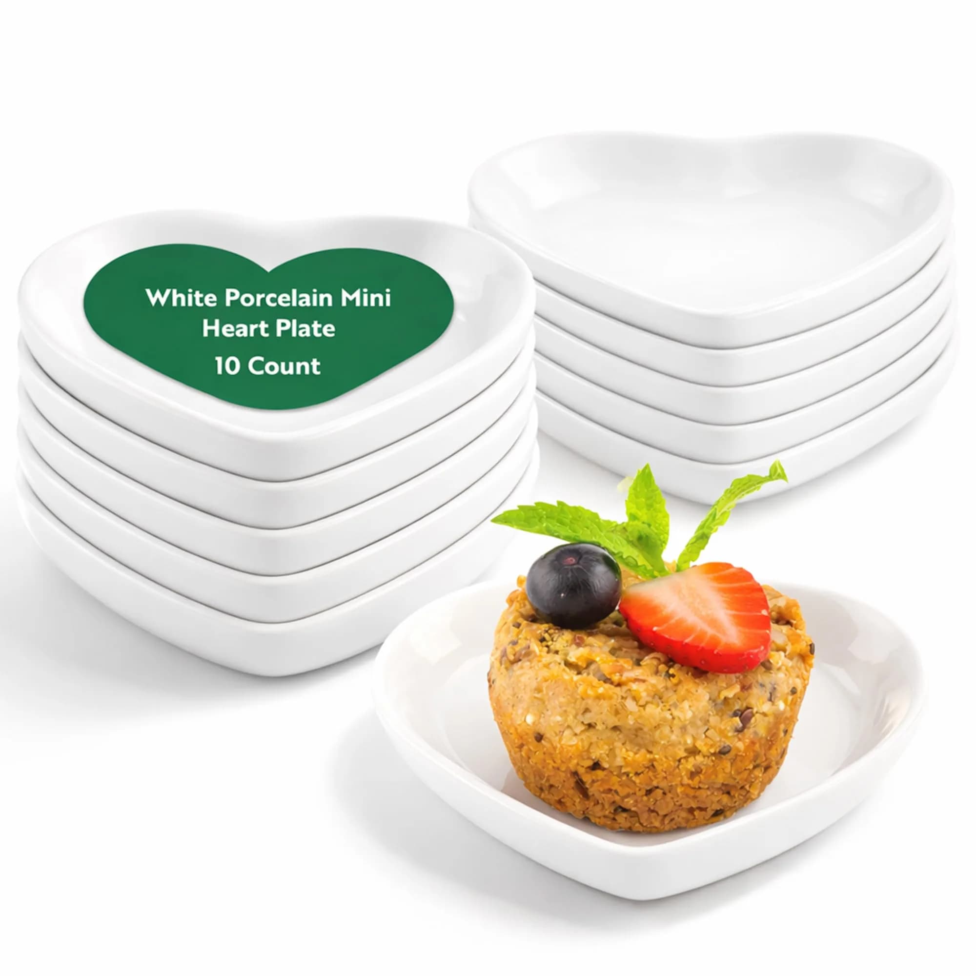 Restaurantware 5 Ounce Ramekin Bowls 10 Round Baking Ramekins | Oven & Microwave Safe White Porcelain — White