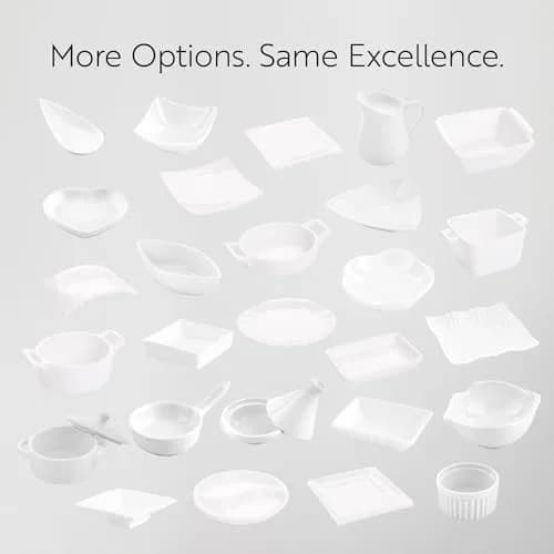Restaurantware Porcelain Heart Mini Plates, 10 Reusable Dishwasher Safe Plates, 1 oz, Microwavable, Oven-Ready, White, Ideal for Weddings, Appetizer Dessert Plates | Elegant Romantic Serving thumbnail 4