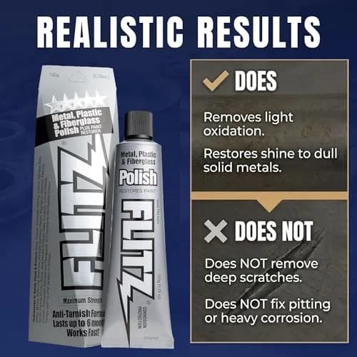 Flitz Metal Polish Paste - 5.29oz (150g) 40-Pack | Cleans, Polishes, Protects Solid Metals thumbnail 6