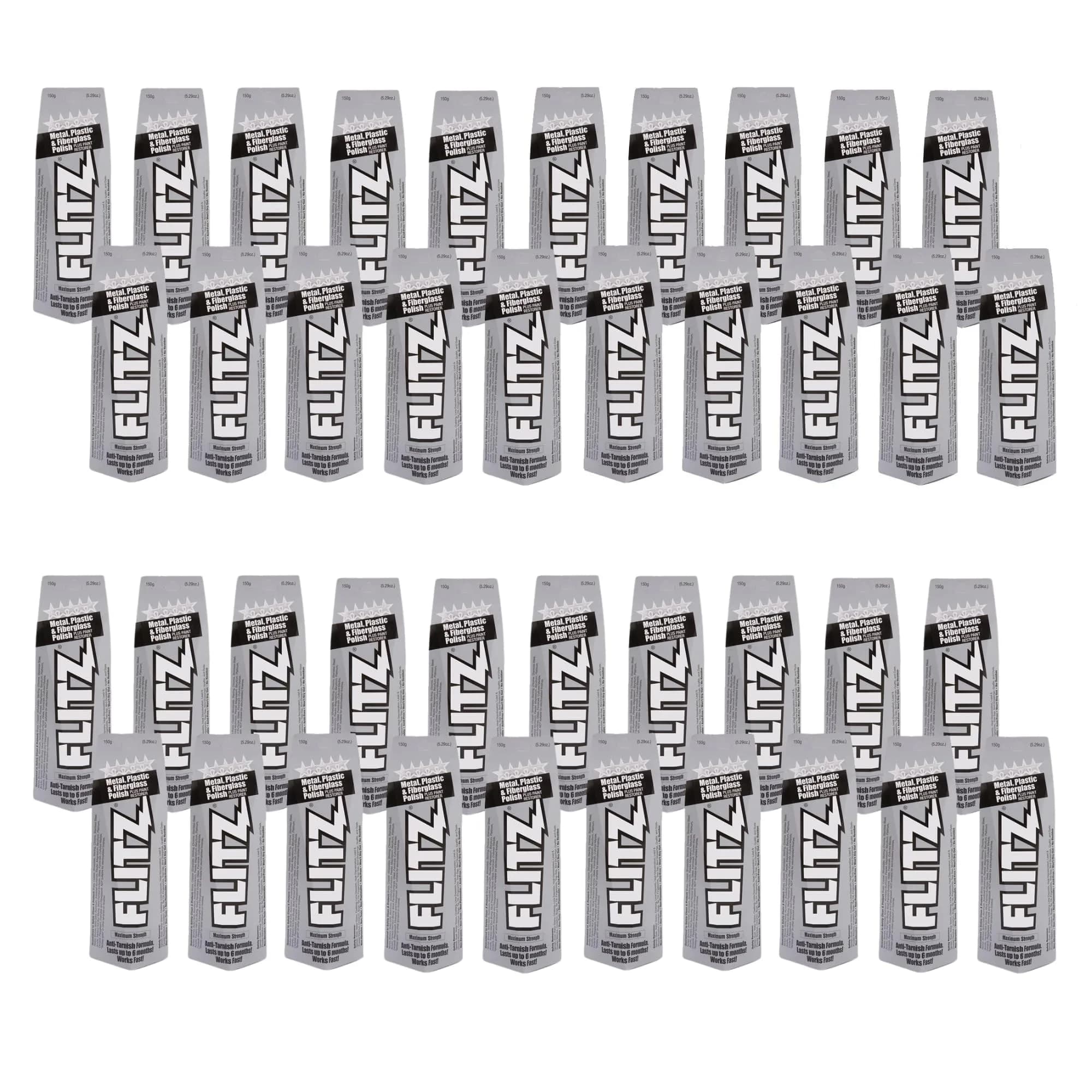 Flitz Metal Polish Paste 150g (5.29oz) | Solid Chrome, Stainless Steel, Aluminum Polish for Light Oxidation — 5.29 Ounce