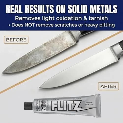 Flitz Metal Polish Paste - 5.29oz (150g) 3-Pack | Cleans, Polishes, Protects Solid Metals thumbnail 2