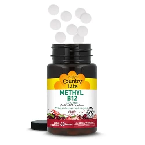 Country Life Methyl B12 1000 mcg Cherry Flavor | Supports Energy & Stamina thumbnail 8
