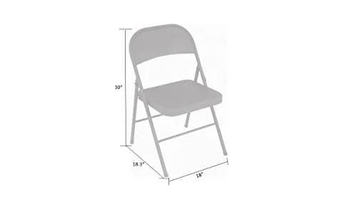 Cosco All Steel Folding Chair Antique Linen | Durable, Space-Saving Seating (70-120 chars) thumbnail 7