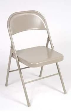 Cosco All Steel Folding Chair Antique Linen | Durable, Space-Saving Seating (70-120 chars) thumbnail 2