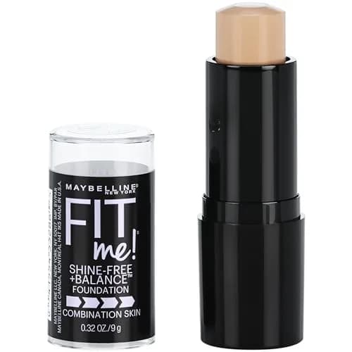 Maybelline Fit Me Shine-Free Foundation Stick Ivory | Natural Matte Coverage, Oil-Free, 9g (0.32 Oz) thumbnail 1