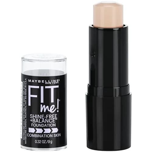 Maybelline Fit Me Shine-Free + Balance Foundation Stick 0.32oz | Matte, Natural Finish for All Skin Types thumbnail 1
